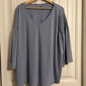 Evri long sleeve blue blouse